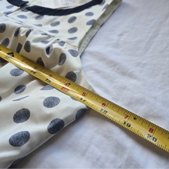 J. Crew Navy and White Polka Dot Dress Size 8 like New!! Beautiful! - Picture 8 of 10